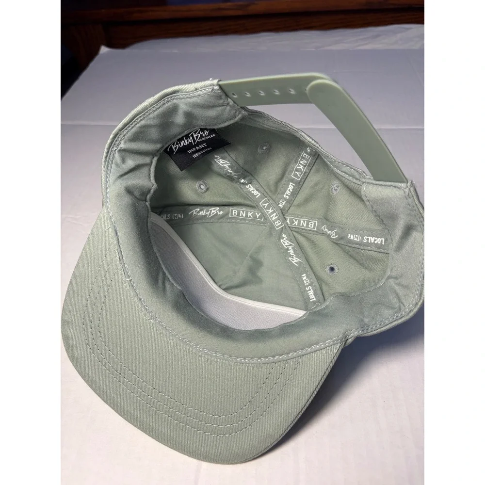 Binky Bro Infant Snapback Hat BNKY Sage Green Flat Brim Surf Snow Skate Cap